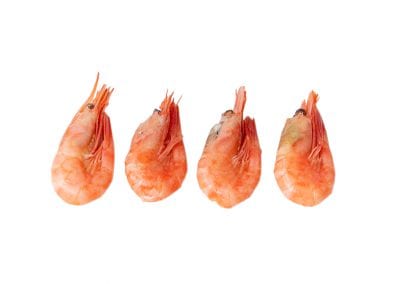 Eismeergarnelen gekocht in Schale